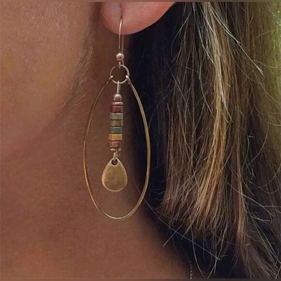 Boho dangle earrings #1607 - Picture 1 of 4